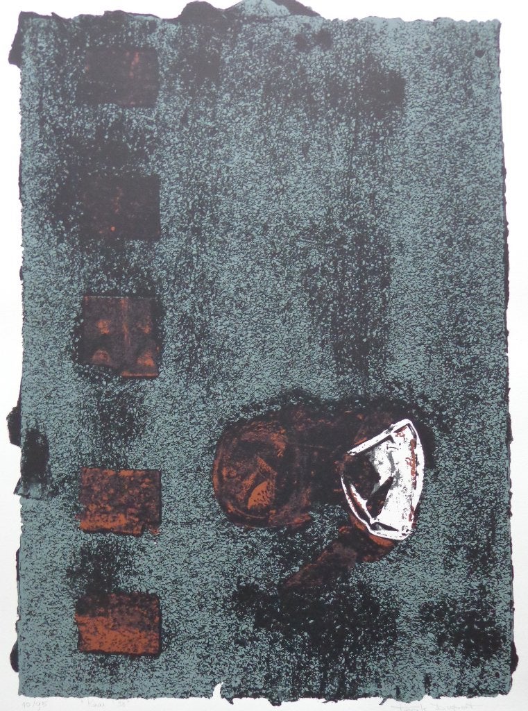 VEERLE DUPONT / KAAI / KLEURZEEFDRUK / 65x50cm / SIG / 1988, Édition limitée, Enlèvement ou Envoi, Abstrait, Sérigraphie