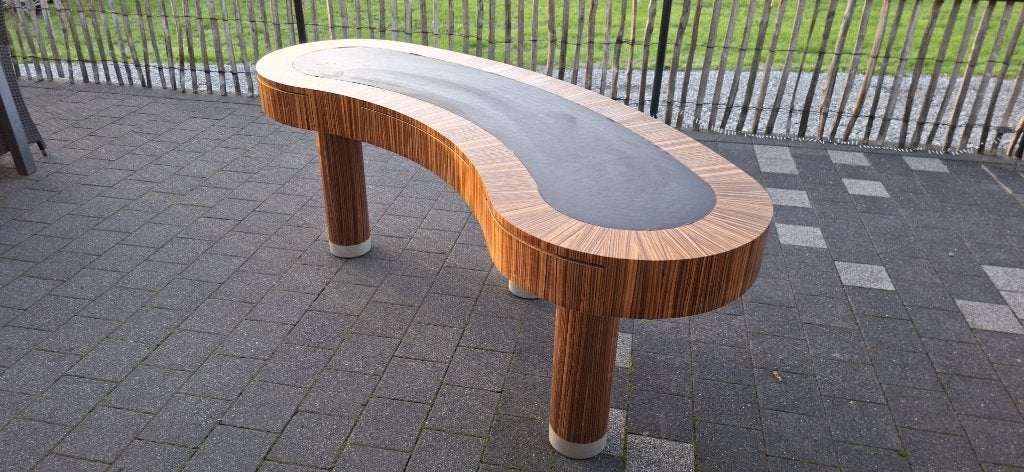 Uniek handgemaakt designbureau zebrano, Antiek en Kunst, Ophalen