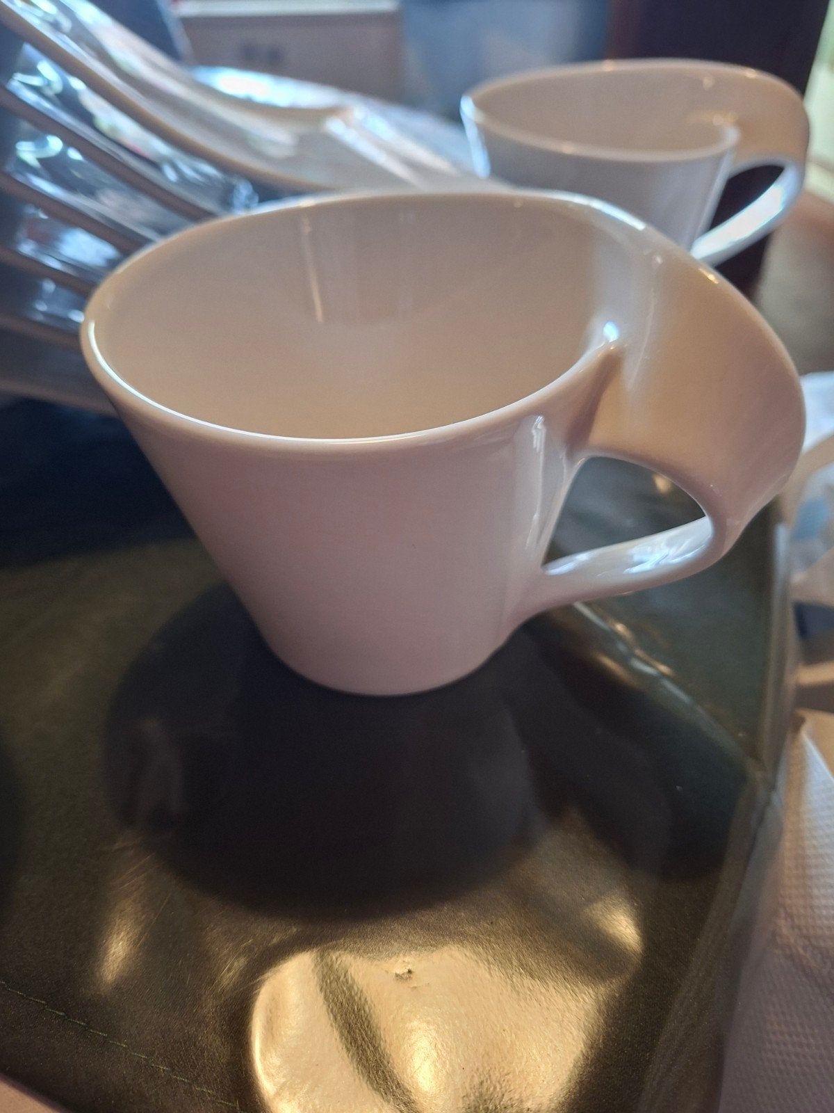 6x Villeroy &Boch NewWave kopjes en schotels, Ophalen of Verzenden