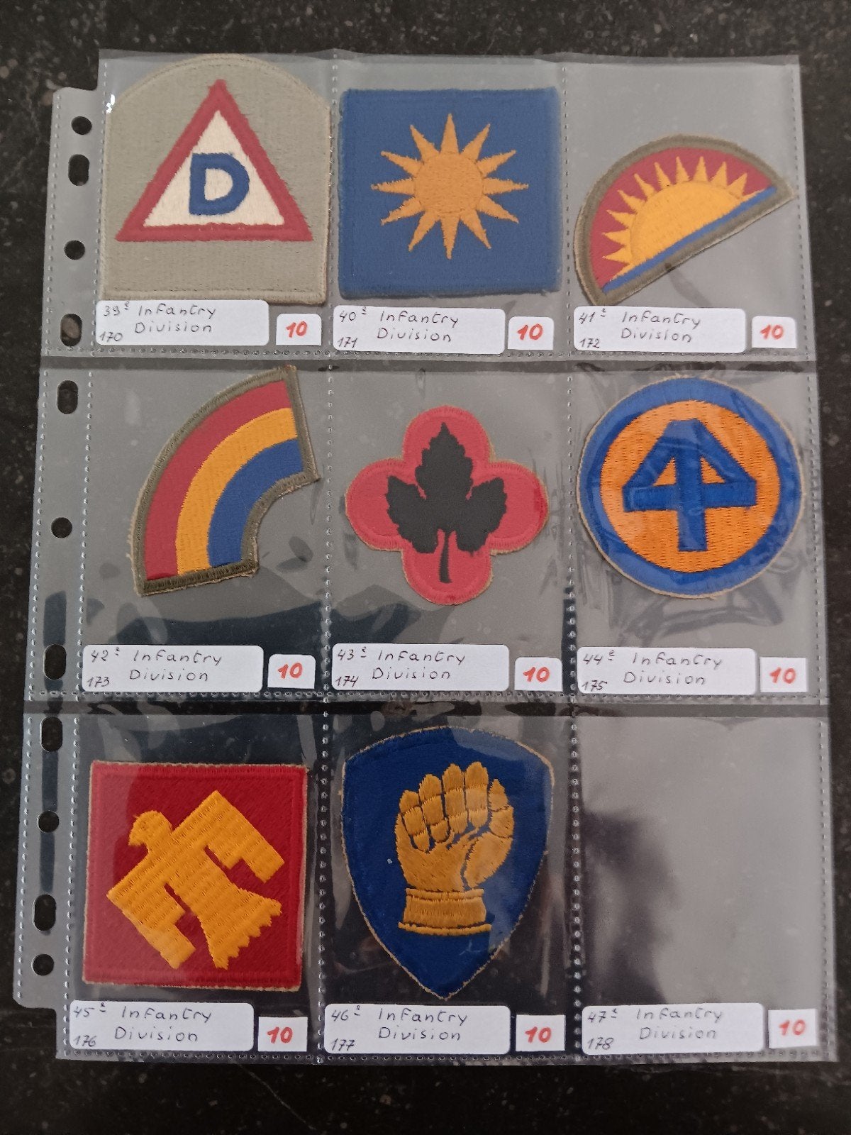 Us ww2 patches, Ophalen of Verzenden