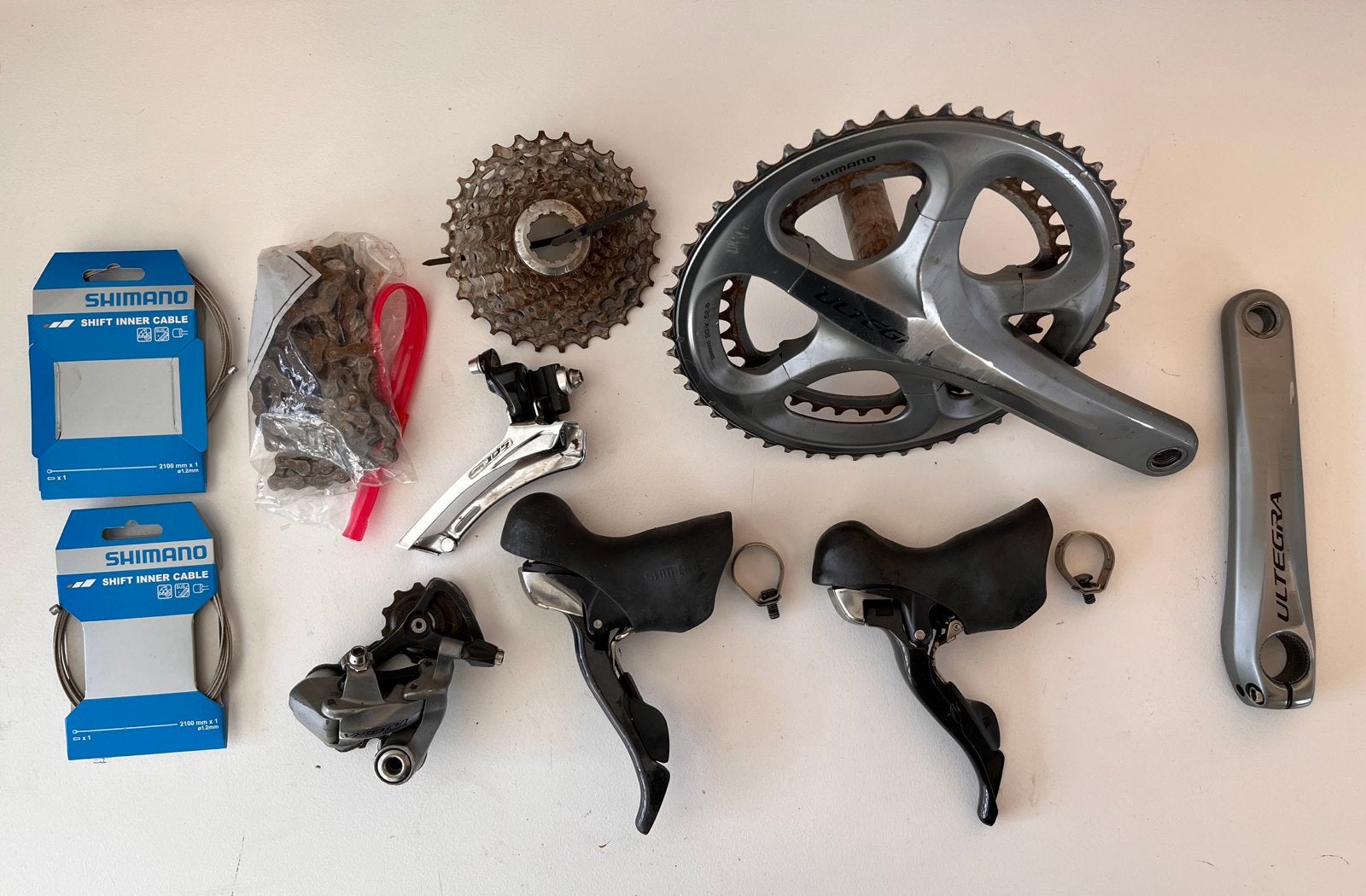 Ultegra groepset, Fietsen en Brommers, Fietsonderdelen, Ophalen of Verzenden, Gebruikt, Racefiets