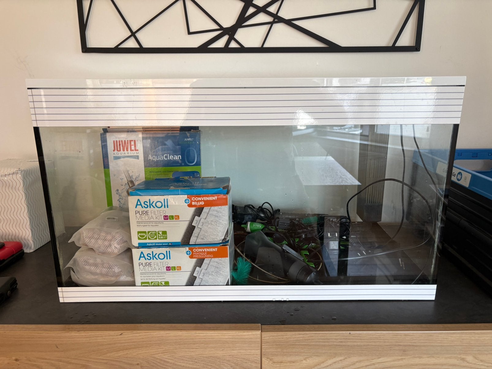 Aquarium 100 L volledig uitgerust (75Lx35Bx43H), Dieren en Toebehoren, Vissen | Aquaria en Toebehoren, Ophalen, Pomp, Zo goed als nieuw
