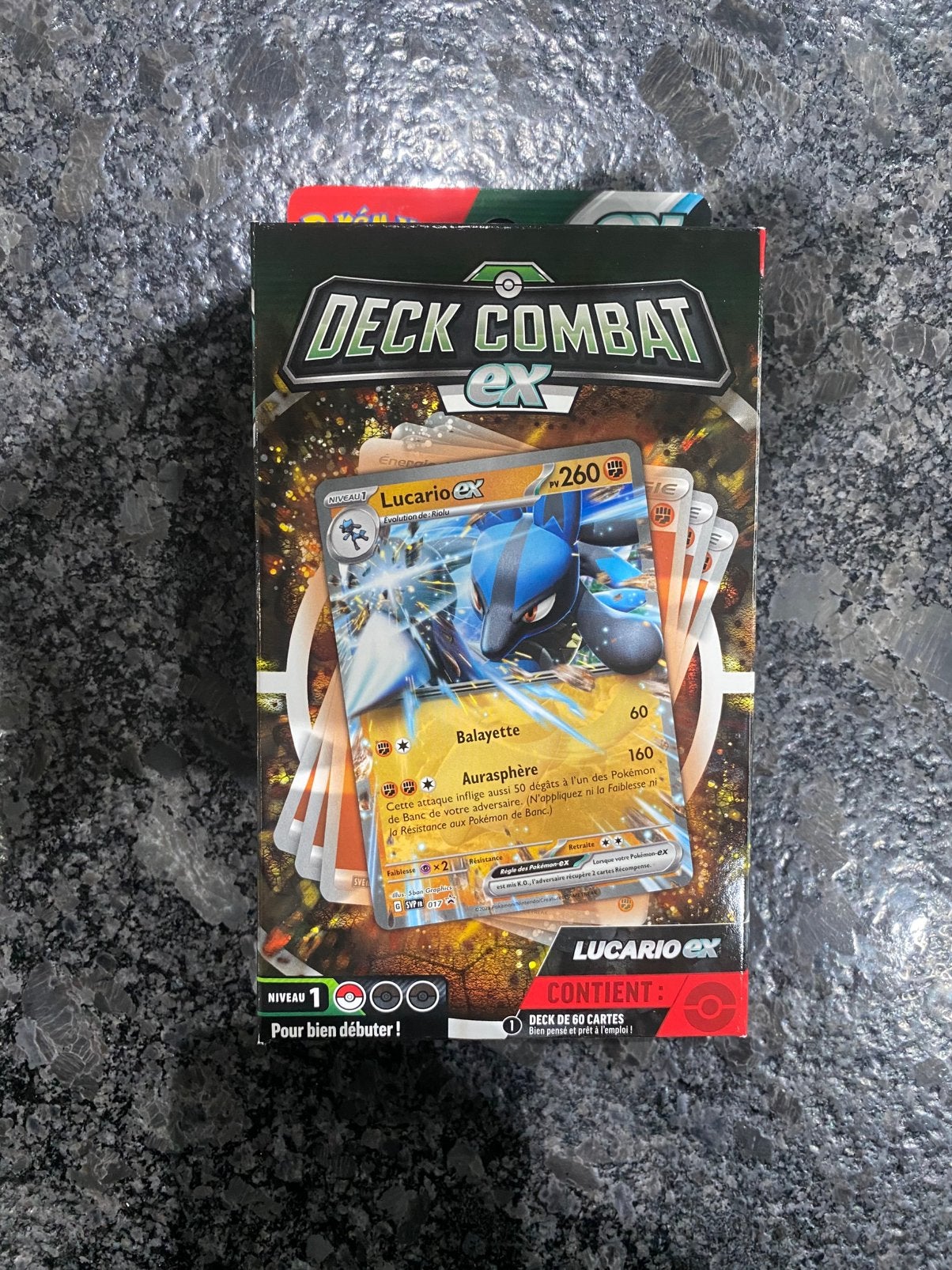 Deck Combat Lucario ex, Enlèvement ou Envoi, Comme neuf, Deck game