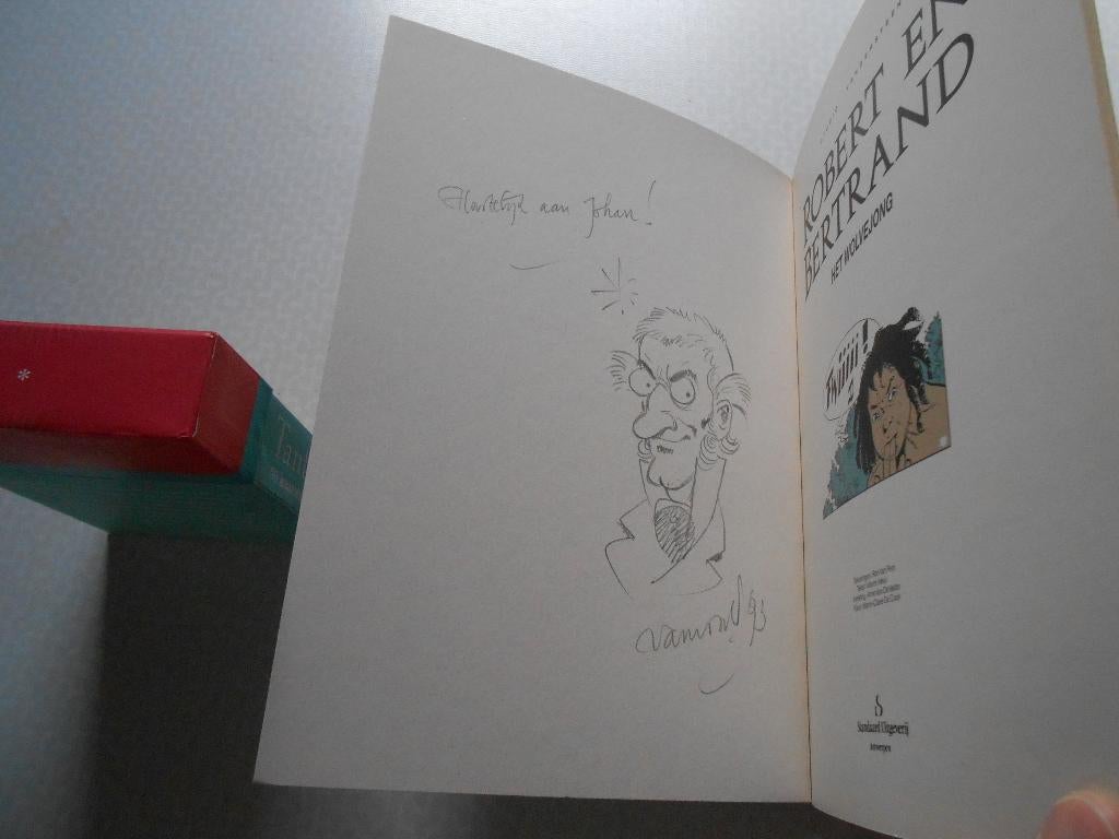 Robert en Bertrand 95 Het wolvejong 1992 ste druk. Gesigneer, Livres, BD, Comme neuf, Une BD, Enlèvement ou Envoi