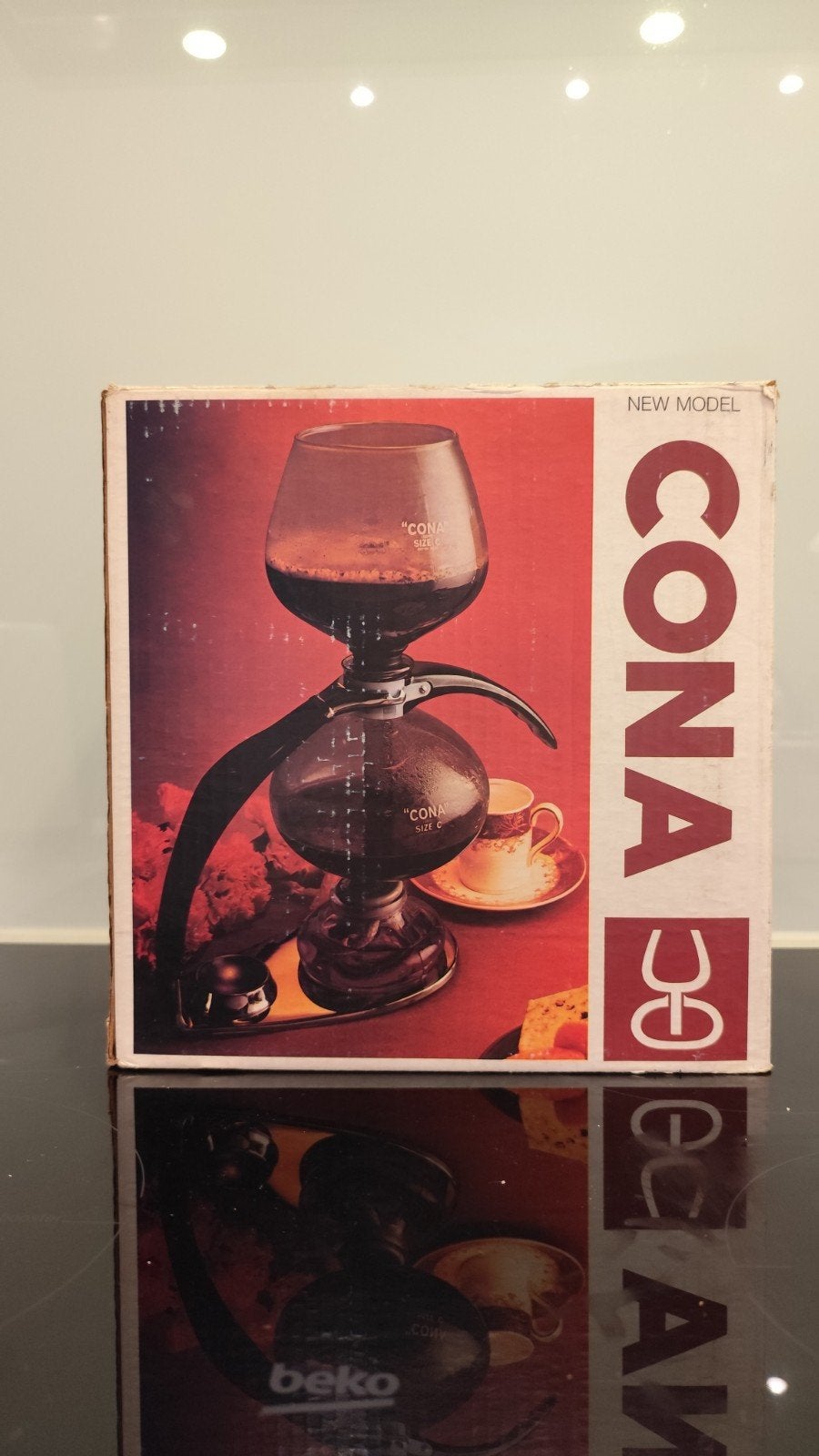 Cona 1,2 liter koffiezet, Ophalen, Afneembaar waterreservoir, 10 kopjes of meer, Gemalen koffie