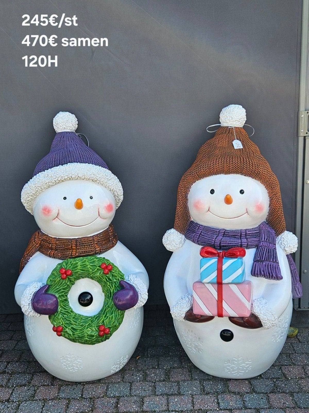 laminaat sneeuwmannen 1m20hoog, Tuin en Terras, Ophalen, Nieuw, Overige materialen, Mensenbeeld