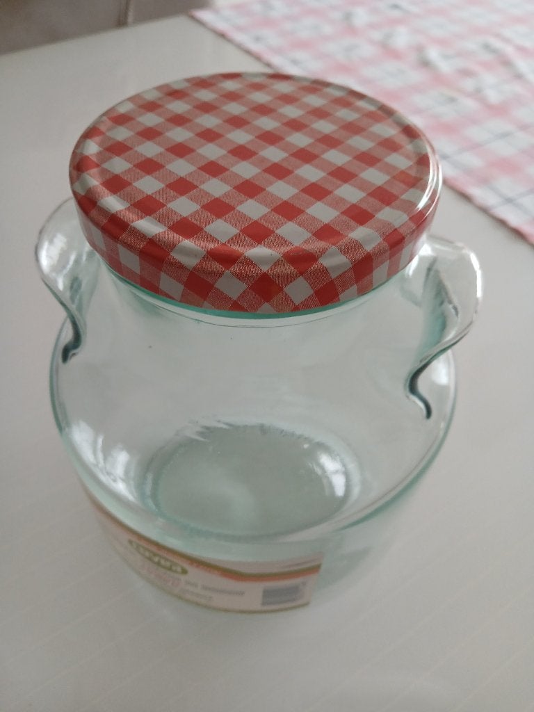Bocal en verre 3 litres, Maison & Meubles, Verre ou Verres, Comme neuf, Verre, Enlèvement