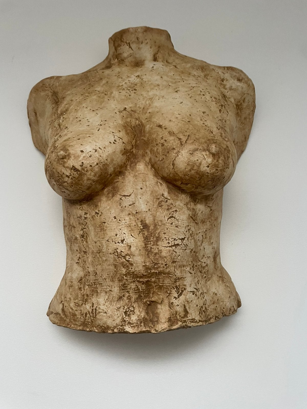 Vrouwen buste beeld , hangend of staand 41cm x 36cm., Résistant aux intempéries, Statue, Enlèvement ou Envoi, Pierre ou céramique