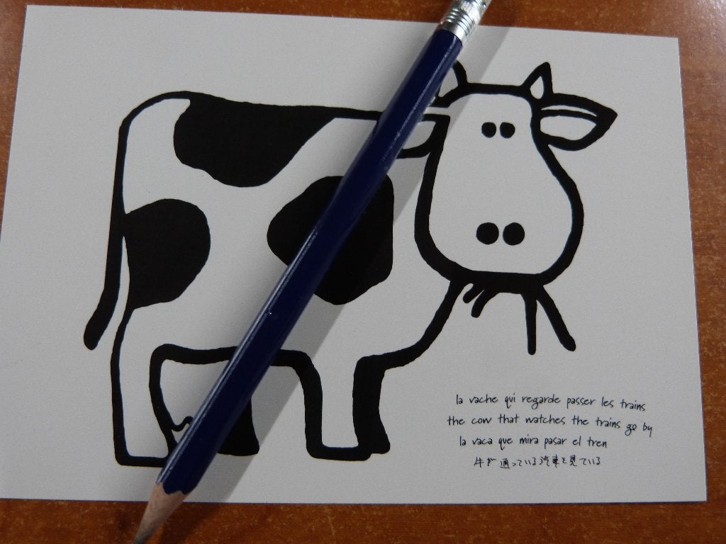 La Vache qui regarde passer les trains Bruxelles, Envoi, 1980 à nos jours