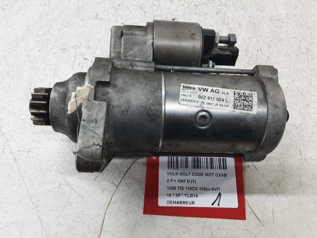 DÉMARREUR Volkswagen Golf VII (AUA) (02Z911024L), Autos : Pièces & Accessoires, Moteurs & Accessoires, Volkswagen, Utilisé