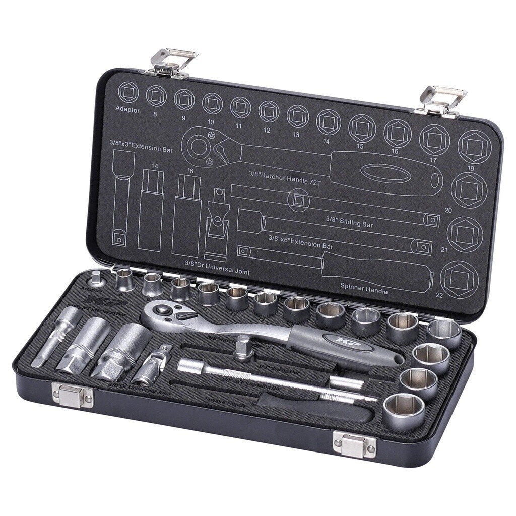Doppendoos 3/8" 24pcs, Verzenden