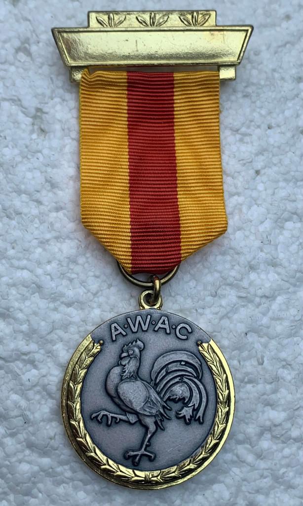 Medaille, ZL/Goud AWAC, Associat. Wallone Ancien Combattants, Verzamelen, Ophalen of Verzenden, Landmacht, Lintje, Medaille of Wings