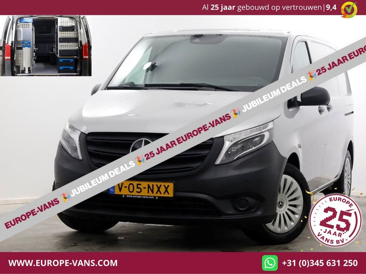 Mercedes-Benz Vito 114 CDI 136pk Compact 9G Automaat 2x Schu, Mercedes-Benz, Bedrijf, Diesel, Parkeersensor