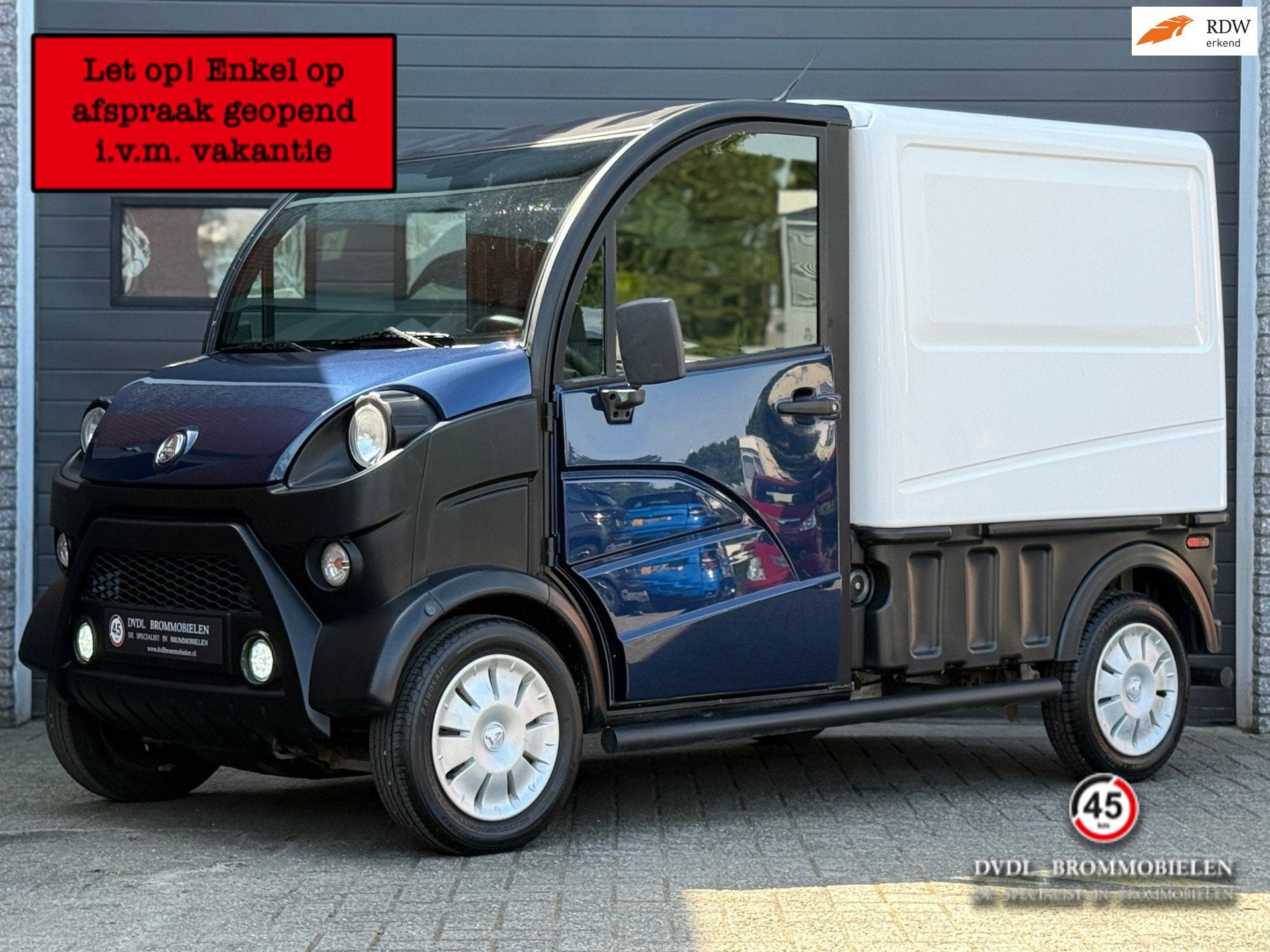 Aixam D-Truck Premium Brommobiel 2021 BTW 26dkm NIEUWSTAAT!