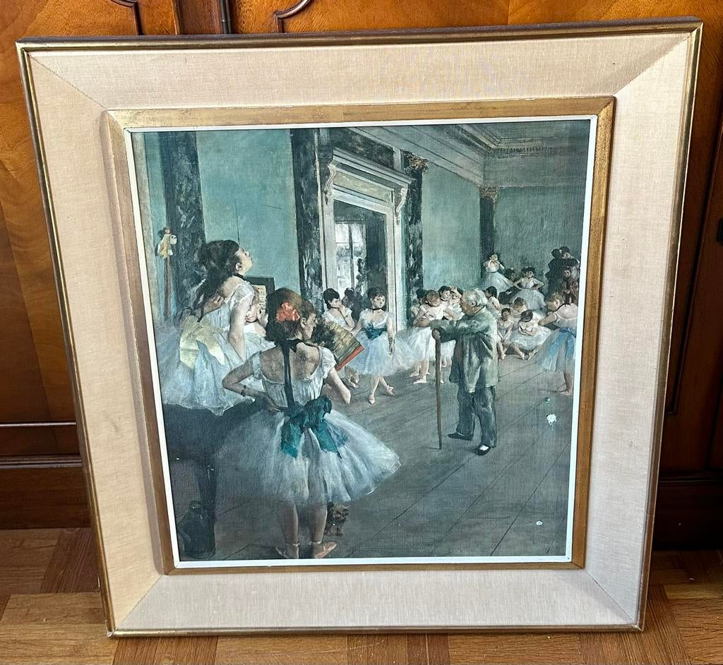Schilderij/prent van The Dance Class van Edgar Degas, Antiek en Kunst, Ophalen