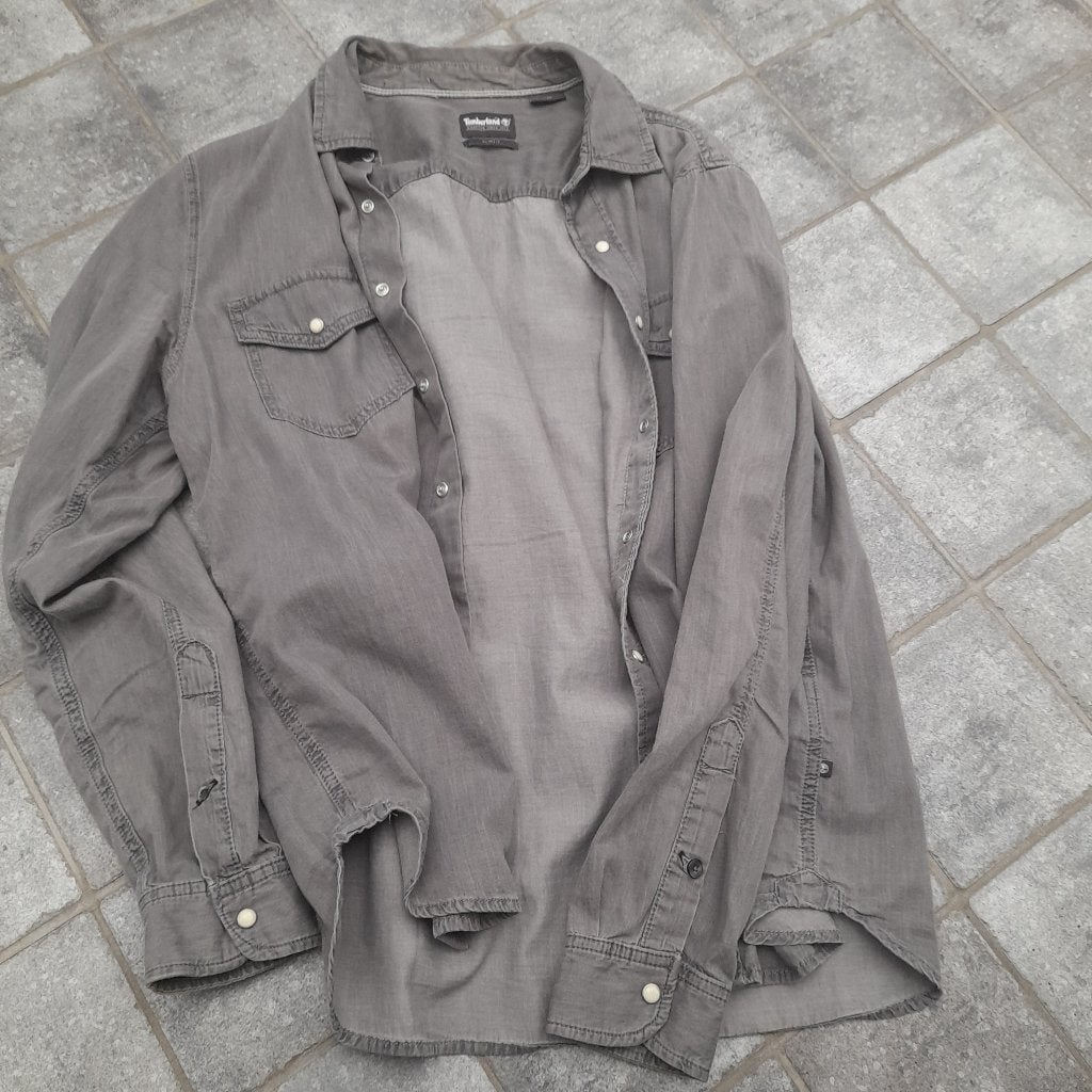 Chemise grise Timberland taille L/G, Enlèvement ou Envoi, Porté, Gris, Timberland