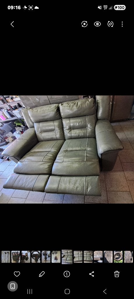 Salon, Maison & Meubles, Banc droit, Enlèvement, Utilisé, Cuir