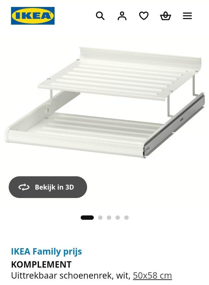 Ikea komplement schoenenrek, Enlèvement, Neuf