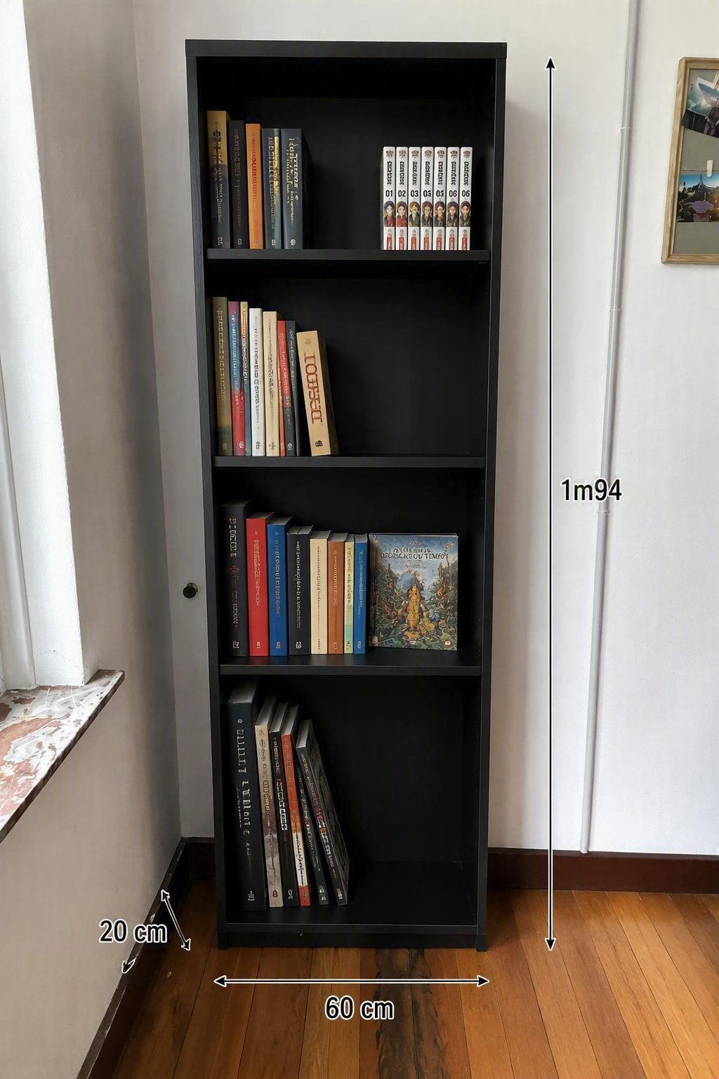 Étagère / bibliothèque noire., Ophalen, Zo goed als nieuw