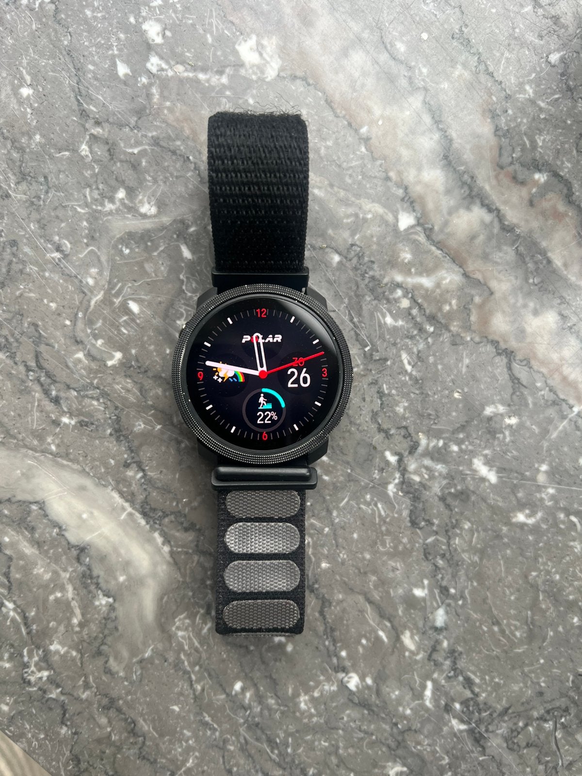 Polar Vantage M3 44mm, Ophalen, Zwart, Zo goed als nieuw, Waterdicht