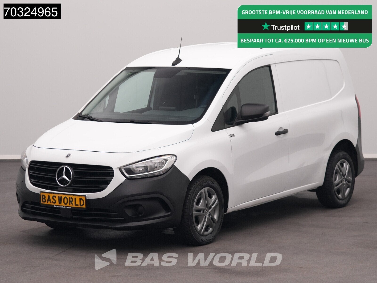 Mercedes Citan 110 L1H1 LED Airco Cruise MBUX CarPlay Euro6, Auto's, Bestelwagens en Lichte vracht, Stof, Gebruikt, Euro 6, 95 pk