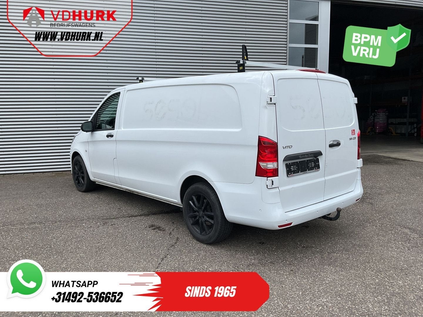 Mercedes-Benz Vito 119 CDI Aut. L3 LED/ Carplay/ Stoelverw./, Automaat, Parkeersensor, Wit, Mercedes-Benz