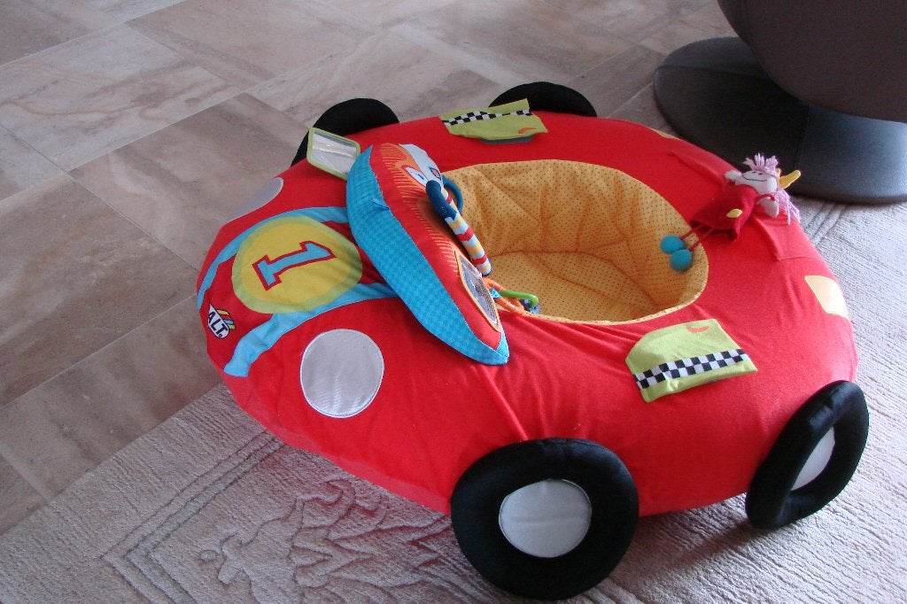 baby zit -speelstoeltje:autootje, Ophalen of Verzenden, Zo goed als nieuw, Babygym
