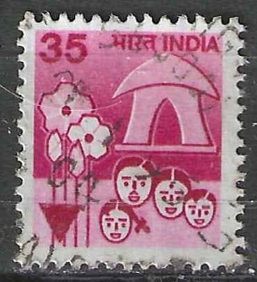 Inde 1980 - Yvert 635 - Technologie agricole (ST), Envoi, Affranchi