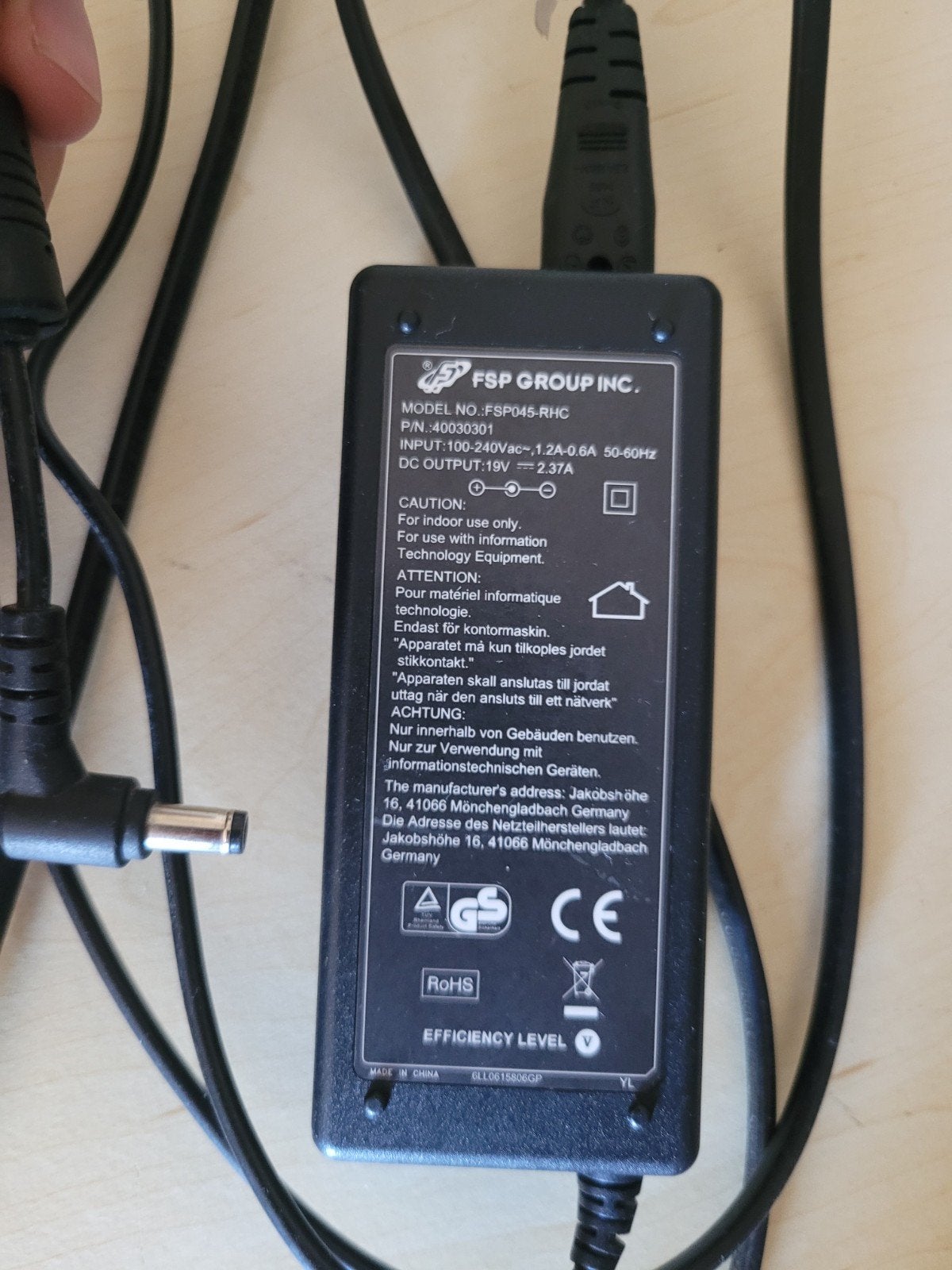 Medion FSP045-RHC Laptop Oplader, Informatique & Logiciels, Chargeurs d'ordinateur portable, Enlèvement ou Envoi, Utilisé, FSP Group