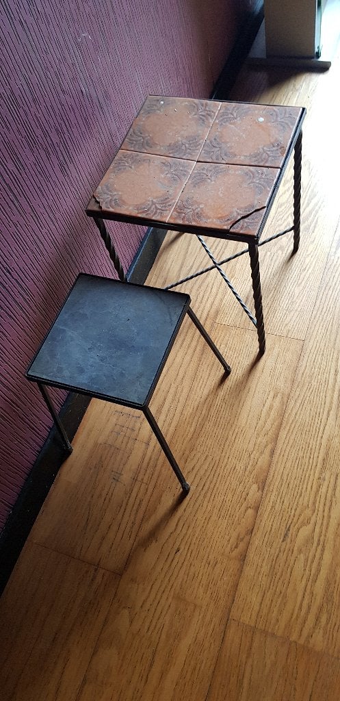 bijzet tafeltjes, Huis en Inrichting, Tafels | Bijzettafels, Ophalen, Gebruikt