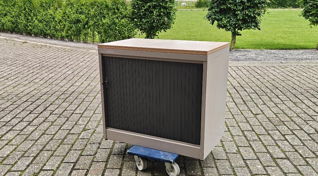 Compacte stalen roldeurkast rolluikkast(en) MEWAF, Ophalen, Gebruikt