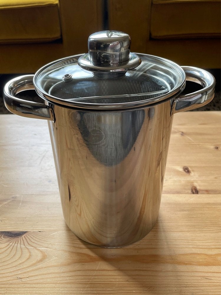 Te koop nieuwe asperge pan., Ophalen of Verzenden, Nieuw, Overige materialen, Kookpan of Snelkookpan