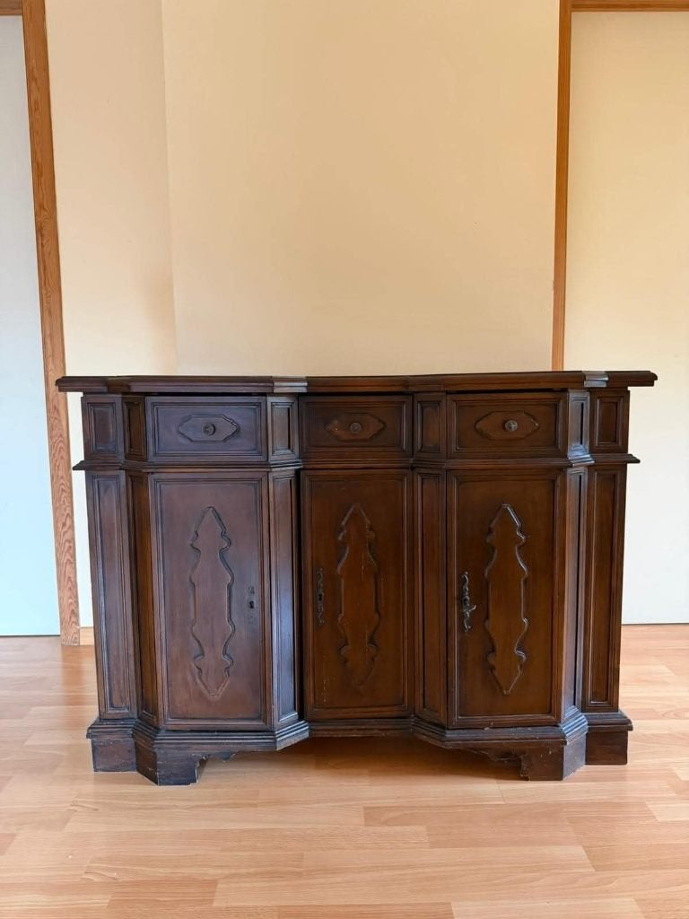 Commode peu profonde bois massif, Maison & Meubles, Enlèvement, Comme neuf, Massif