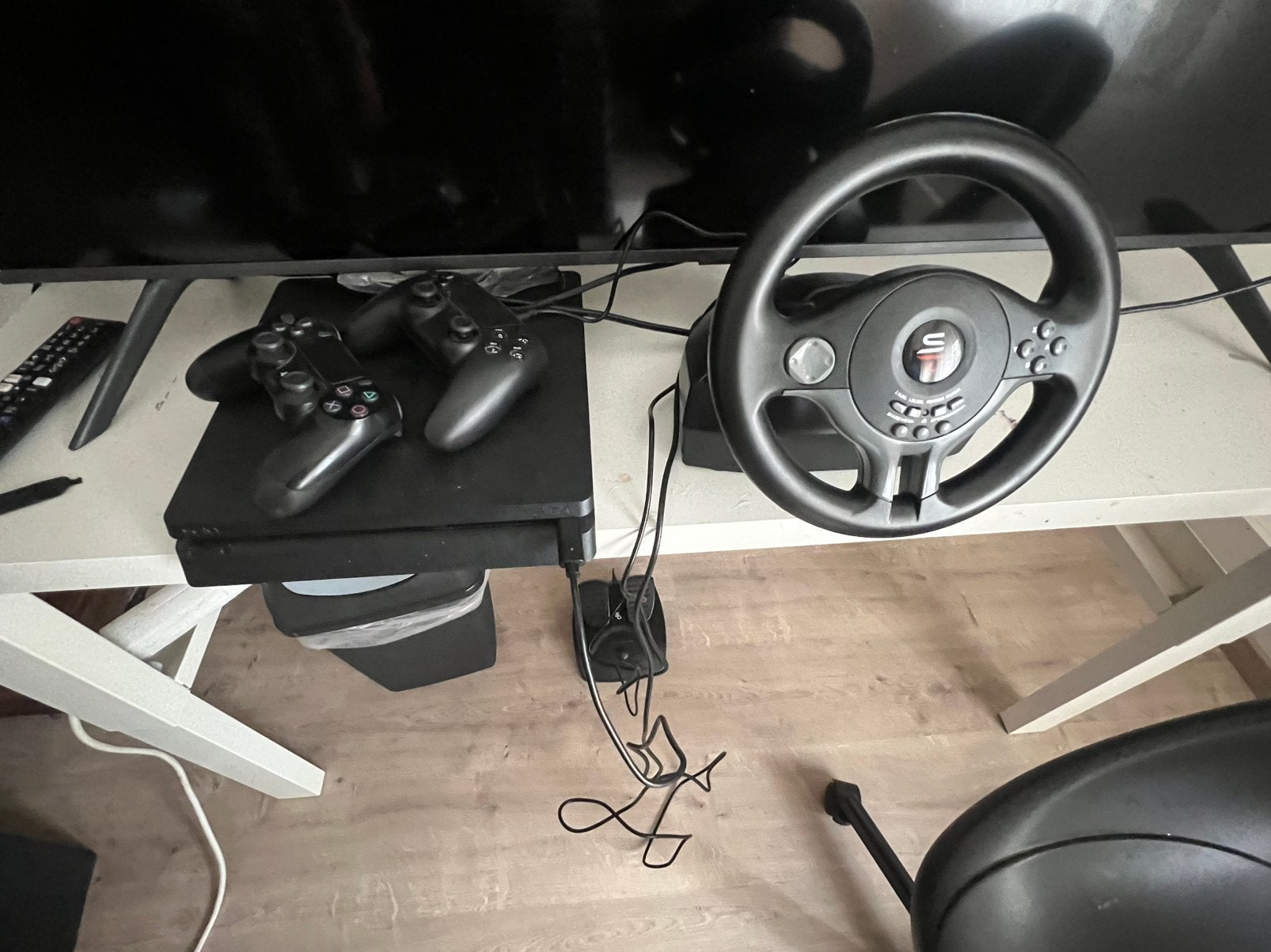 te koop:ps4,stuur,zadel controler, Fietsen en Brommers, Ophalen of Verzenden, Zo goed als nieuw, Zadel