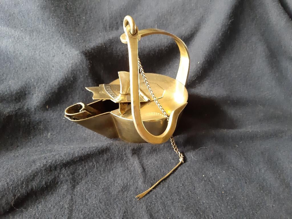 Lampe à Huile, Crasset, 19ème, Antiquités & Art, Curiosités & Brocante, Enlèvement ou Envoi