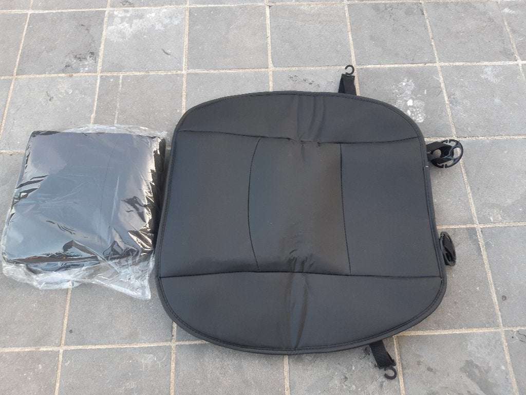 Leder Auto Zetel overtrekken 2 stuks zwart. Universeel, Auto-onderdelen, Ophalen of Verzenden, Nieuw
