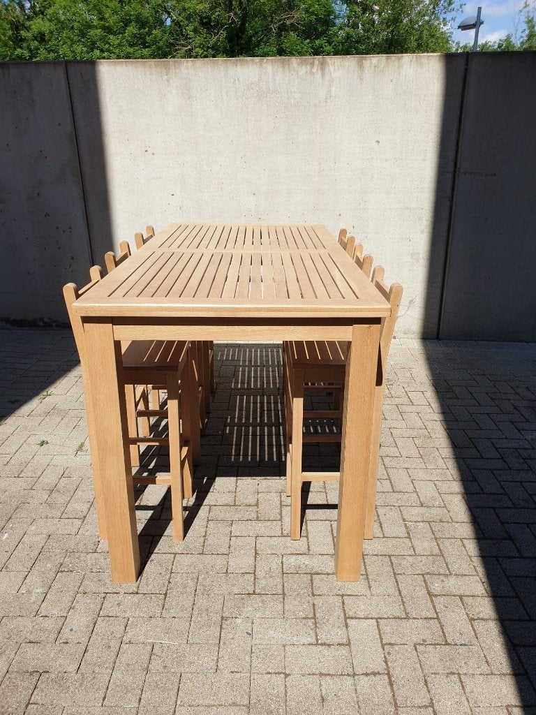 tuinset: hoge tafel met 6 stoelen, Tuin en Terras, Ophalen, 6 zitplaatsen, Nieuw, Tuinset