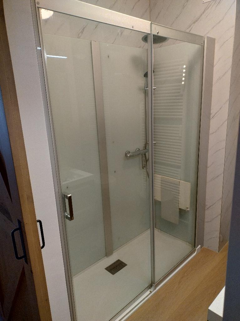 Douche seniorendouche 65x155 CM ipv bad, Ophalen, Gebruikt, Glas, Douche