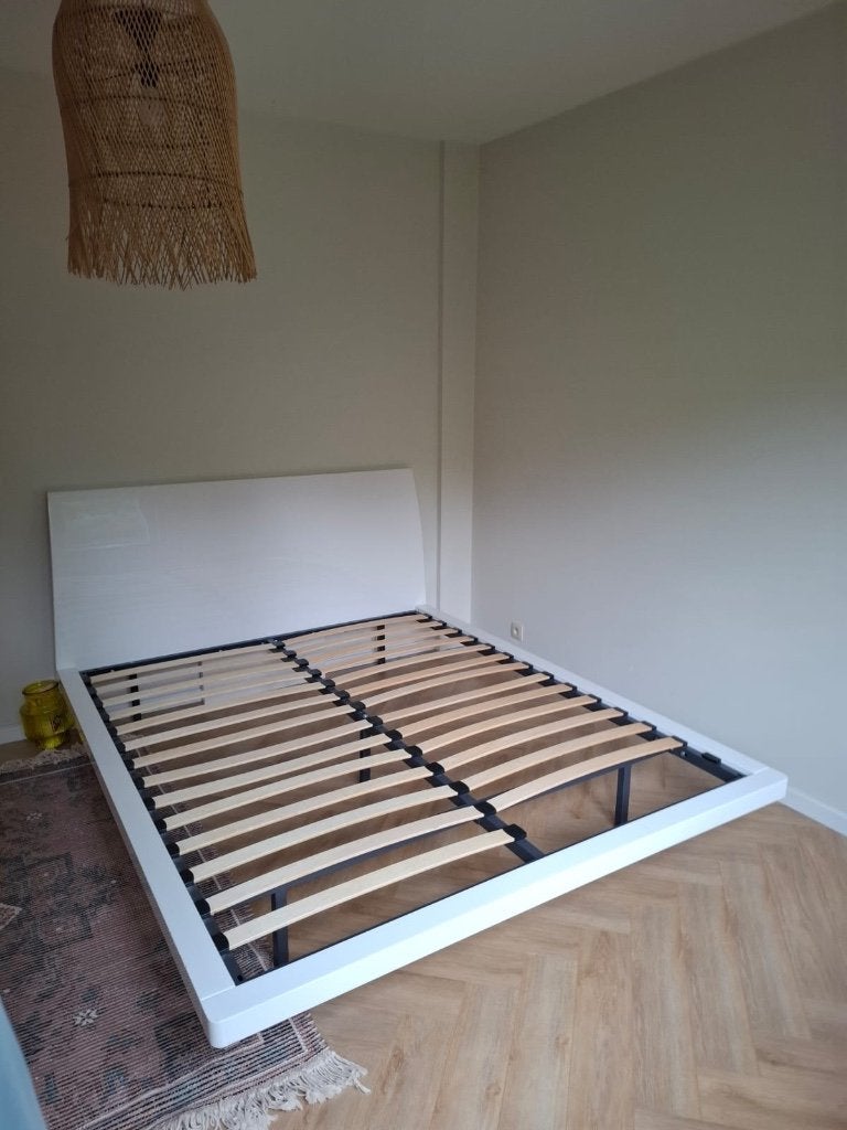 Lit pour matelas 160x 200 avec sommier, Maison & Meubles, Chambre à coucher | Matelas & Sommiers, 210 cm, Enlèvement, Utilisé