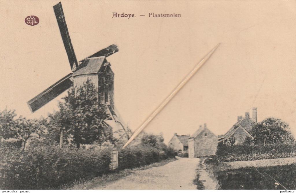 Militaria /Ardooie/Ardoye/molen, Verzenden