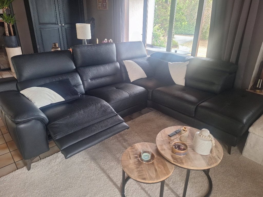 Canapé en cuir, Ophalen, 250 tot 300 cm, Hoekbank, Leer