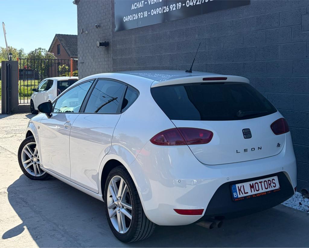 SEAT LEON ÉDITION FR 2.0CR TDI 140CV 189 000KM CARPASS 2012, Euro 5, Achat, Entreprise, Noir
