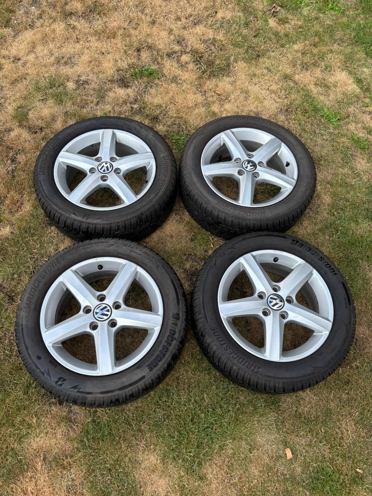 Originele VW Aspen-set in goede staat, Auto-onderdelen, Banden en Velgen, Ophalen, 16 inch, Banden en Velgen, 205 mm