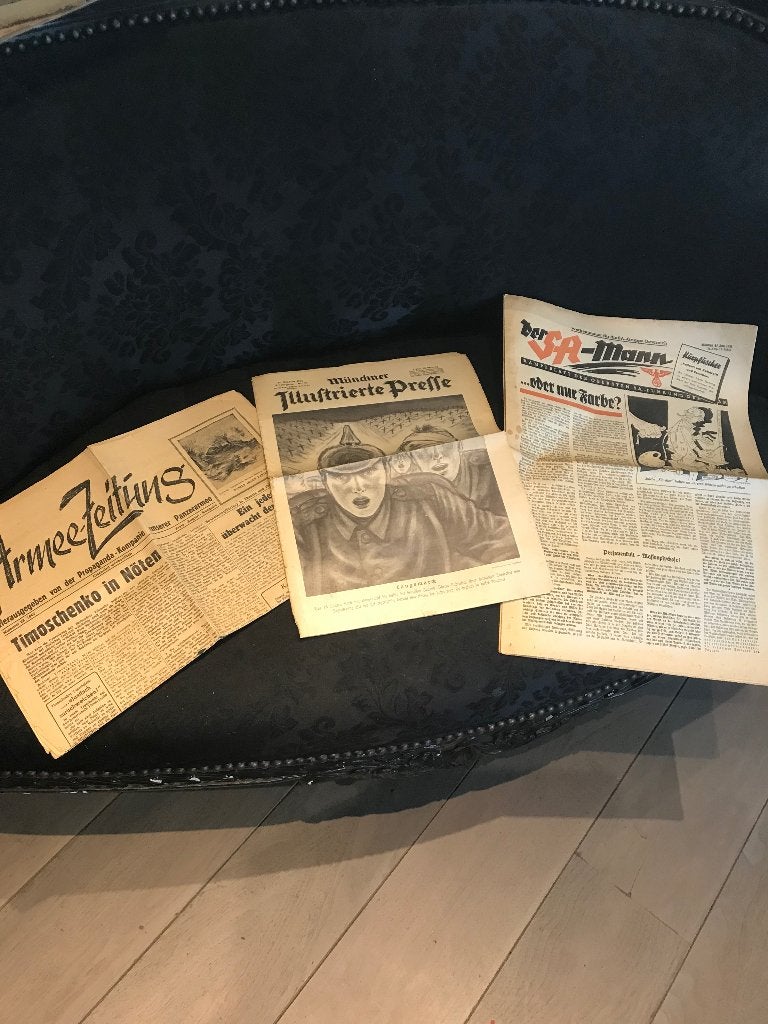 8 journaux de guerre allemands, Envoi