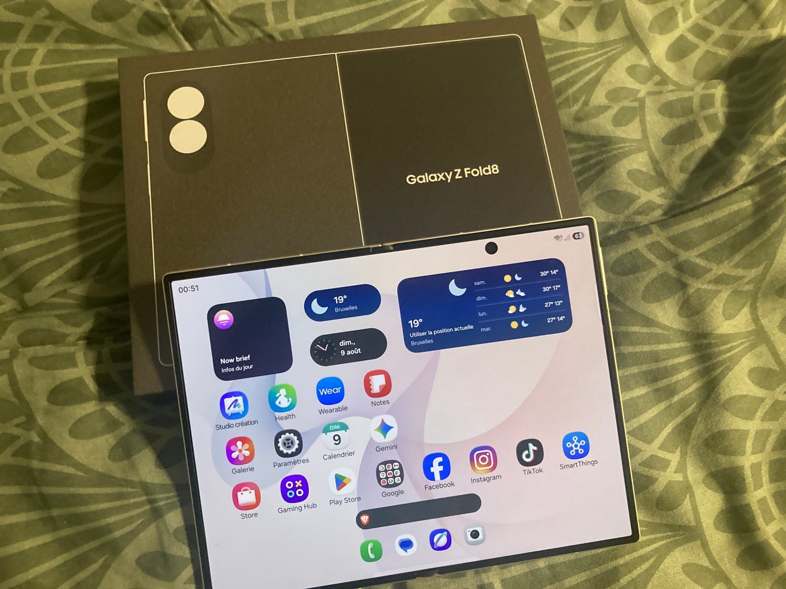 Samsung galaxy z fold 8 neuf 2ans garantie 0492928116, Telecommunicatie, Mobiele telefoons | Samsung, Ophalen, Wit, Nieuw, Galaxy Z Fold