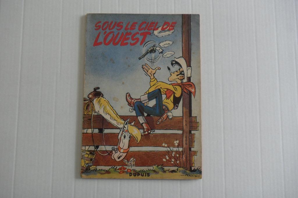 Lucky luke n 4 Sous le ciel de l'ouest EO 1952 Morris, Gelezen, Verzenden, Eén stripboek, Morris