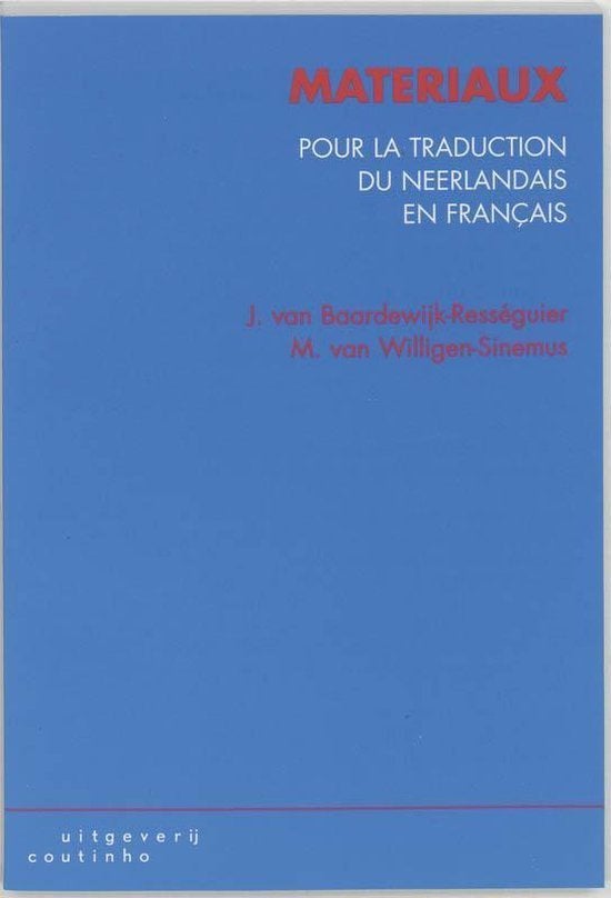 boek:matériaux pour la traduction du Néerlandais en Français, Ophalen of Verzenden, Gelezen, Hogeschool