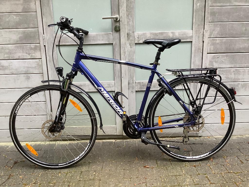 Nieuwstaat sportfiets Merida Crossway 20 schijfrem, 28 inch, Vering, Zo goed als nieuw, Meer dan 20 versnellingen