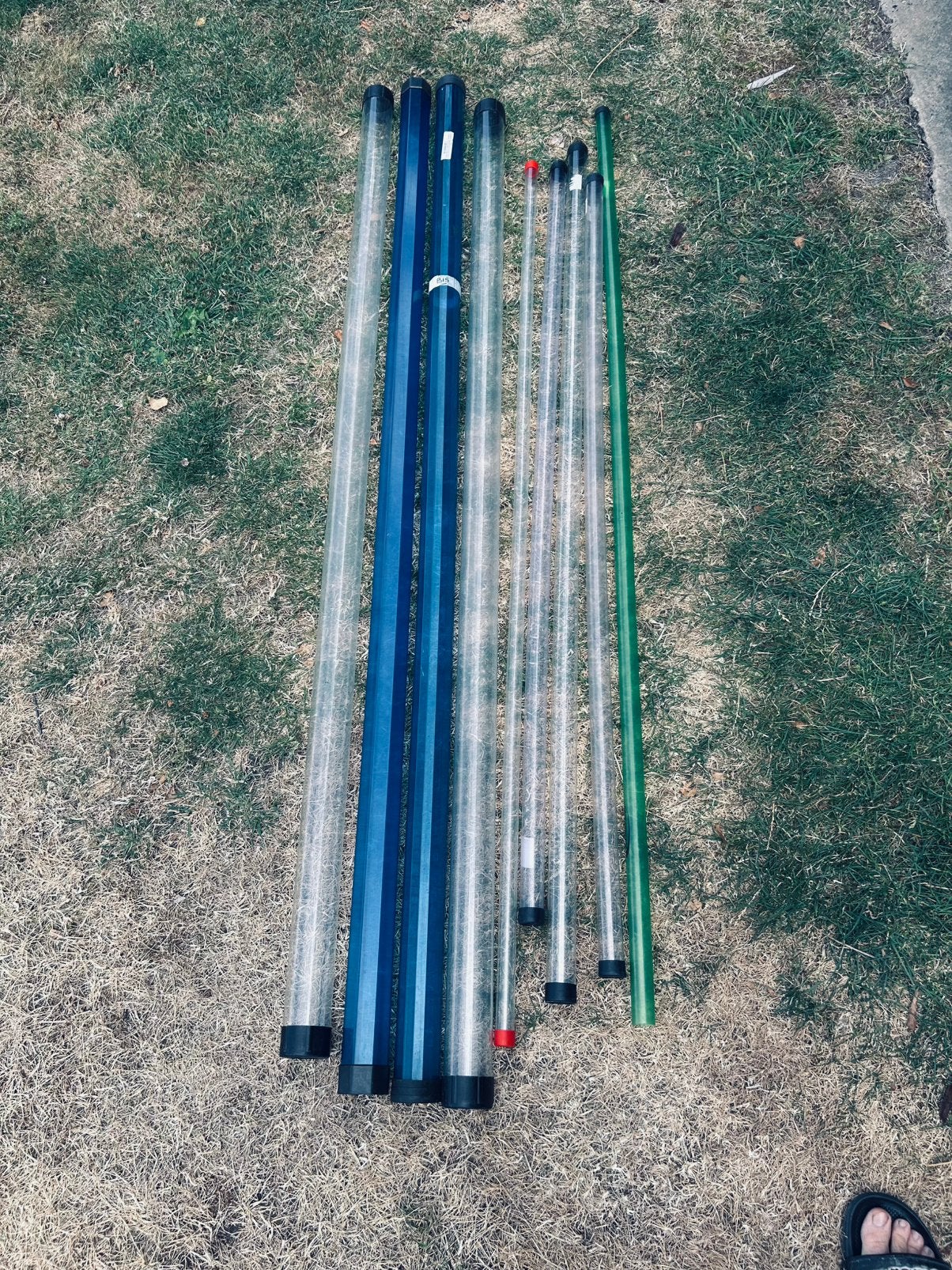 Lot de 8 tubes, Enlèvement, Utilisé