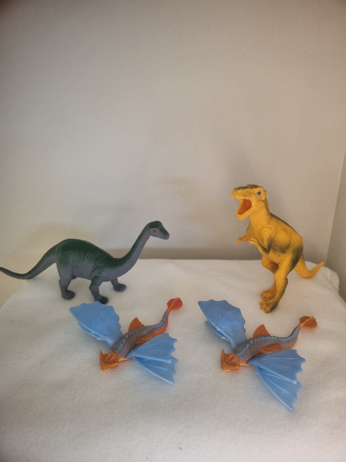 Set van 4 speelgoed dinosaurusfiguren, Kinderen en Baby's, Ophalen of Verzenden, Zo goed als nieuw